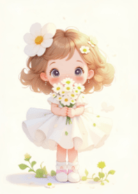 Girl and Flower V.45