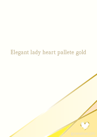Elegant lady heart palette gold