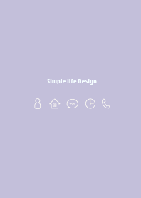 Simple life design -pastel purple-