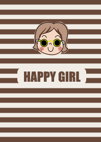 Brown stripe girl