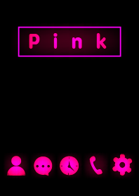 Pink in black theme