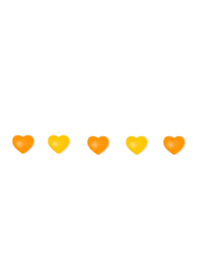 Heart yellow orange