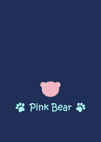 Small Bear *NAVY+PINK 7*