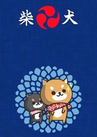 柴犬の着せ替え