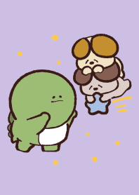Not so motivated Monster in space(purple