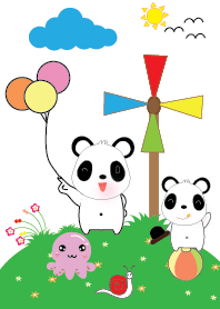 Cute panda theme v.10