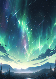 아름답고 몽환적인 녹색 오로라❤