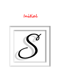 Initial S / Simple white
