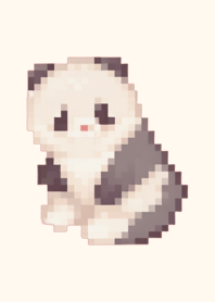 Tema Panda Pixel Art Marrom 04