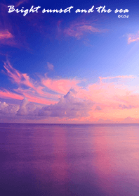 運気上昇✨神秘的な夕焼けと海