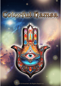 Hamsa yang berwarna-warni