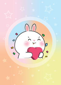 Simple White Rabbit & Pastel Theme