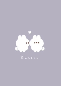 Tiny Rabbits/ lavender.