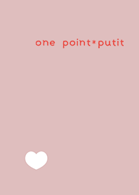 one point*putit heart