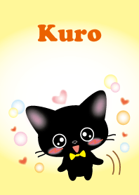 black cat Kurochan yellow version