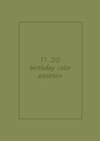 birthday color - November 30