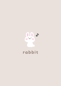 兔子2 音符 [淺褐色的]