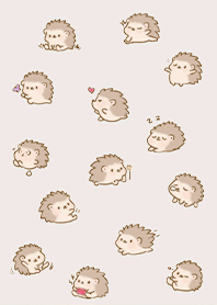 楽しいイラスト-かわいいハリネズミ1.1