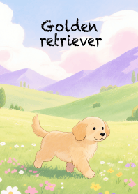 Love Pretty golden retriever Dog (JP)
