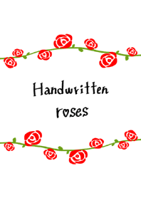 Handwritten roses