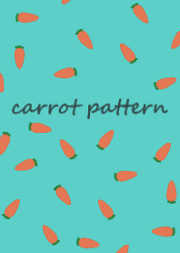 carrot pattern:turquoise