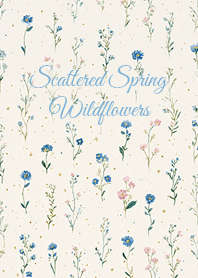 Scattered Spring Wildflowers