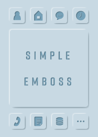 SIMPLE EMBOSS(BLUE THEME_02)
