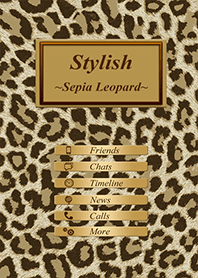 Stylish leopard pattern sepia
