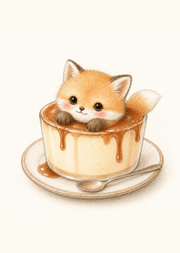Fox in Pudding Cup