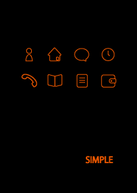 Adult Simple / Black Light Orange g