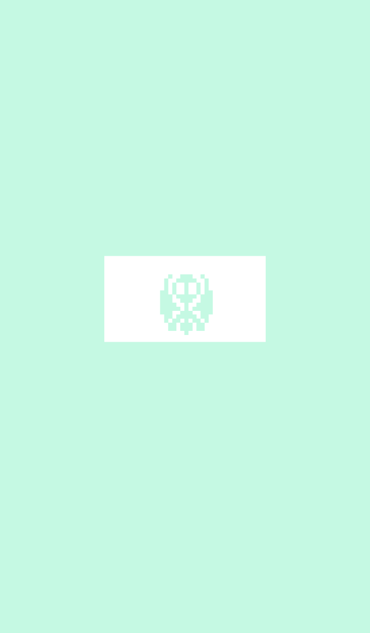 sqare skull(green1)