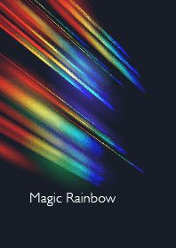 黑色背景的新魔法彩虹