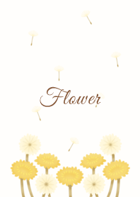 Flower 009 (dandelion-Brown Yellow)