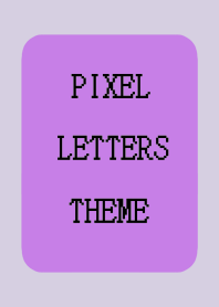 PIXEL LETTERS THEME[GRAPE COLOR]-BEIGE