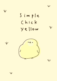 簡單的 小雞 黃色