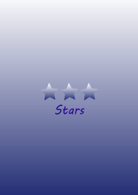 Shining simple star in blue