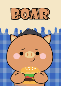 Boar is Enjoy Eating