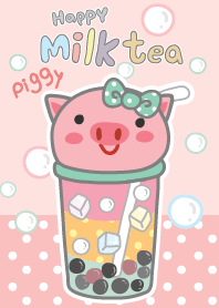 Happy Milk Tea-Piggy.