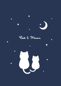 แมวกับดวงดาว /navy black