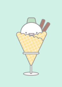 11: Ice Cream: Green Snowman