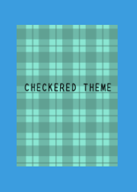 MINT GREEN CHECKERED THEME/BLUE/YELLOW