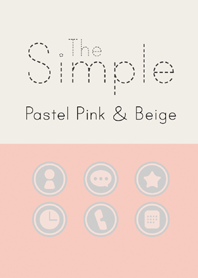 The Simple - Pastel Pink & Beige