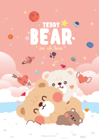 Teddy Bears Seaside Pink