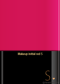 Makeup initial red S