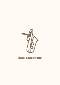 Eu amo saxofone baixo