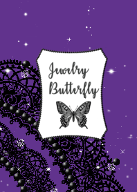 Jewelry Butterfly♡dark perpl&black