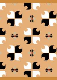 Beautiful pattern on brown