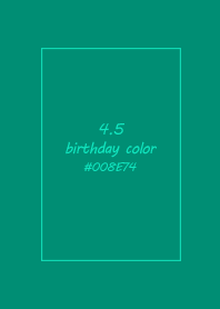 birthday color - April 5