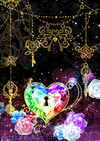 Love luck UP Heart Key