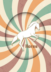 Enamel Pin horse retro 25